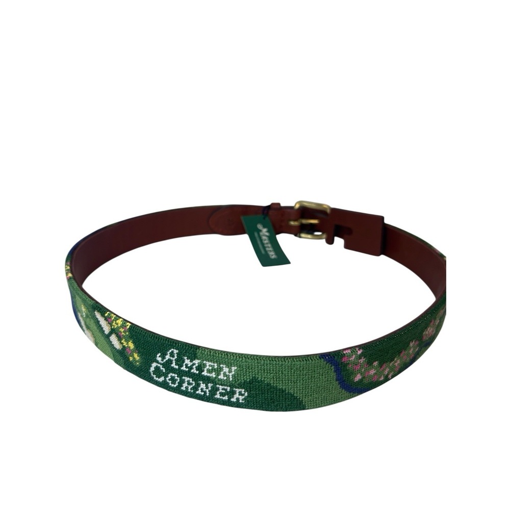 2026 Masters New 32 Smathers Branson Amen Corner Golf Belt Needlepoint Augusta